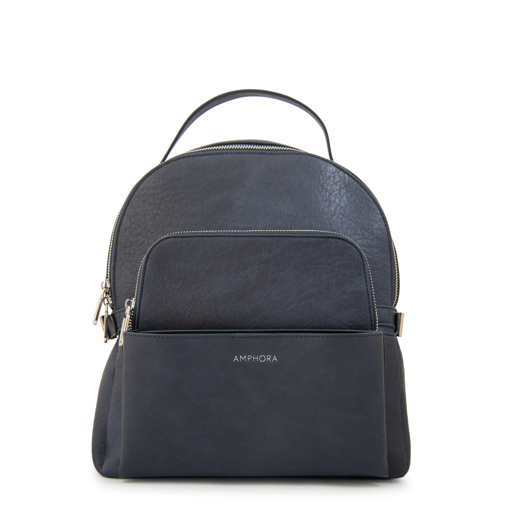 Mochila flabia mediana azul oscuro