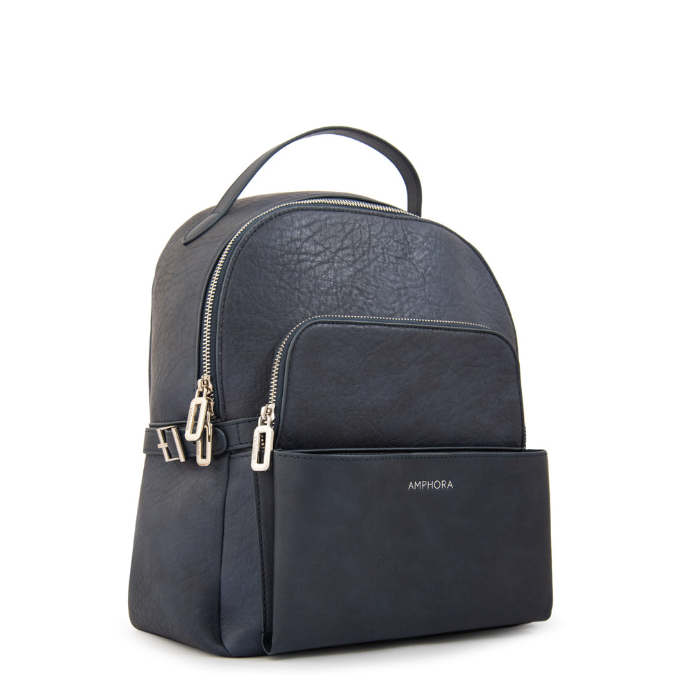 Mochila flabia mediana azul oscuro