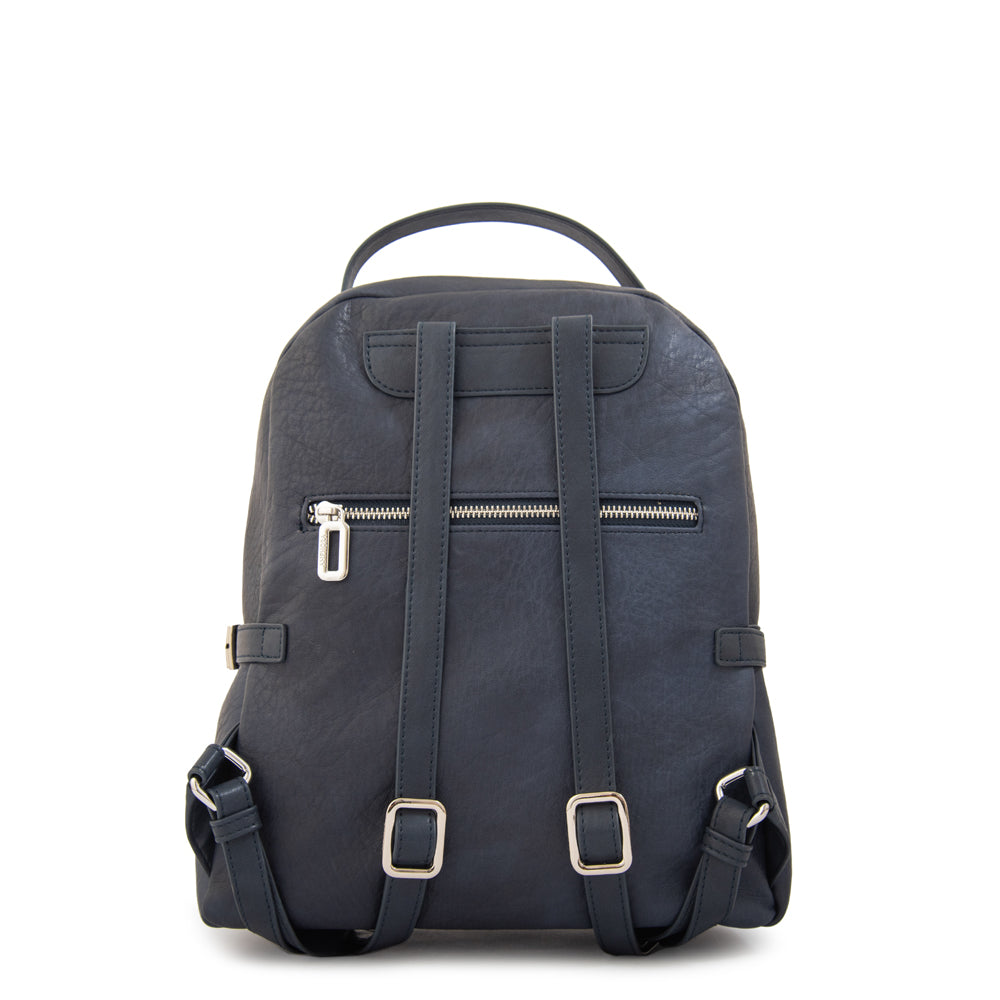 Mochila flabia mediana azul oscuro