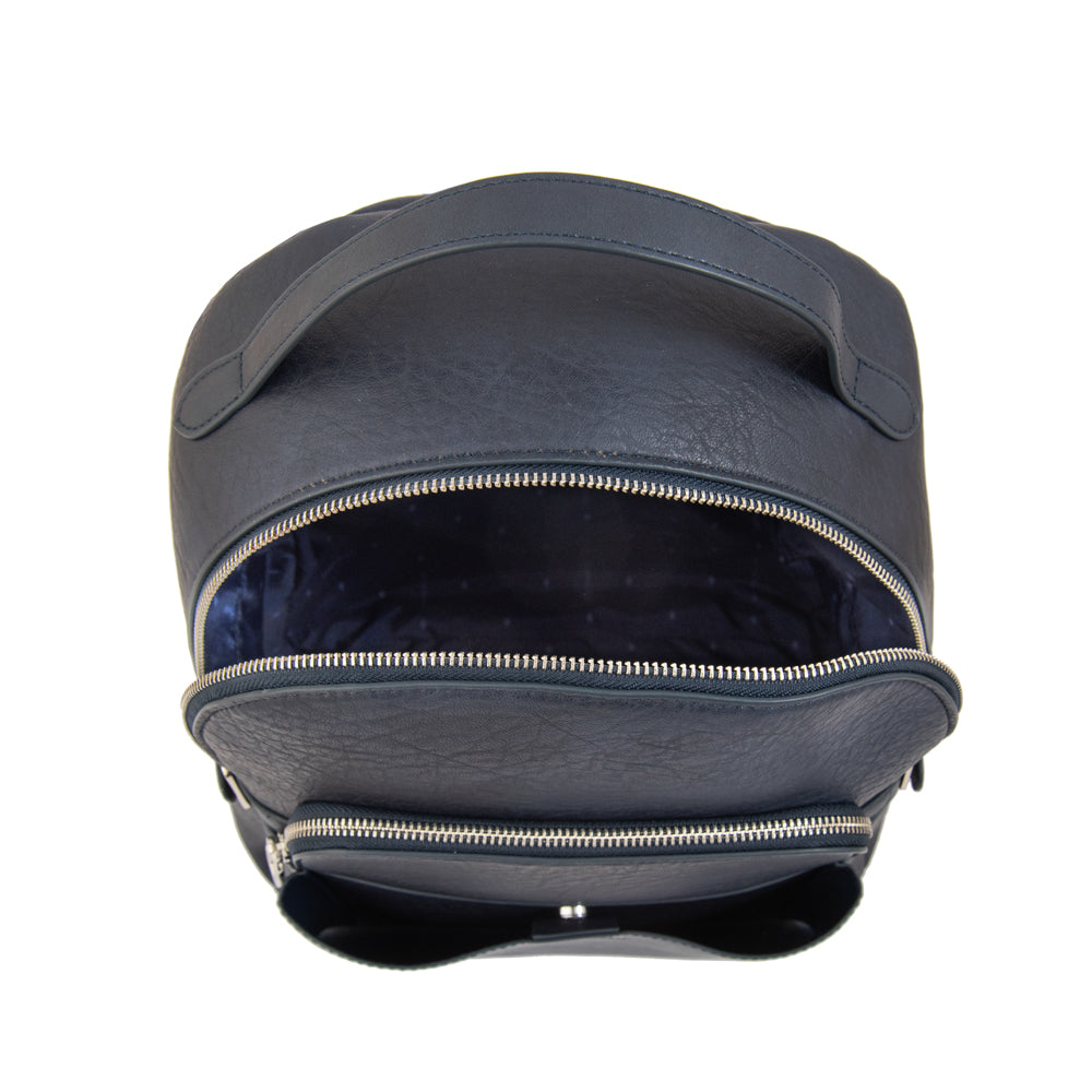 Mochila flabia mediana azul oscuro