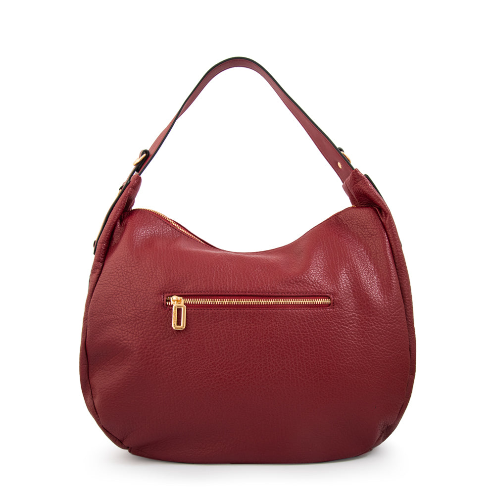Mochila gilian grande rojo oscuro