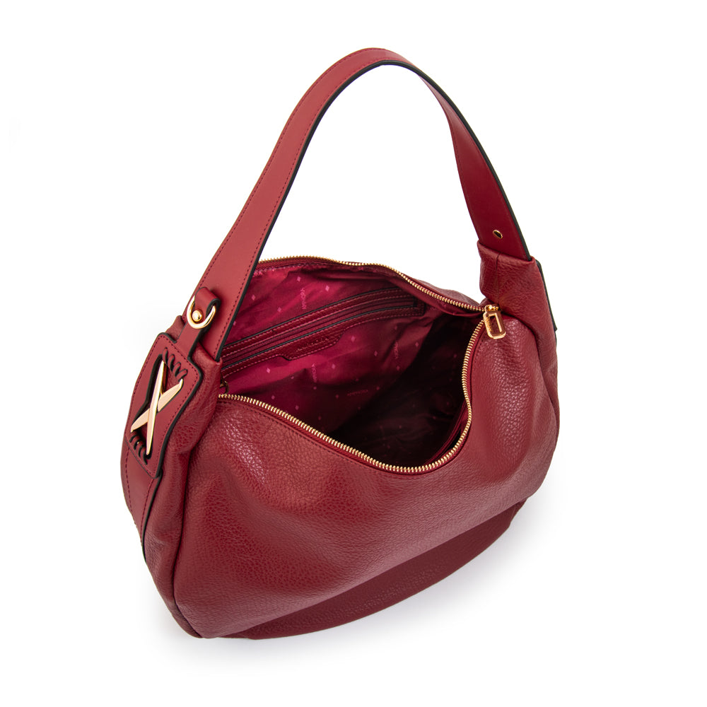 Mochila gilian grande rojo oscuro