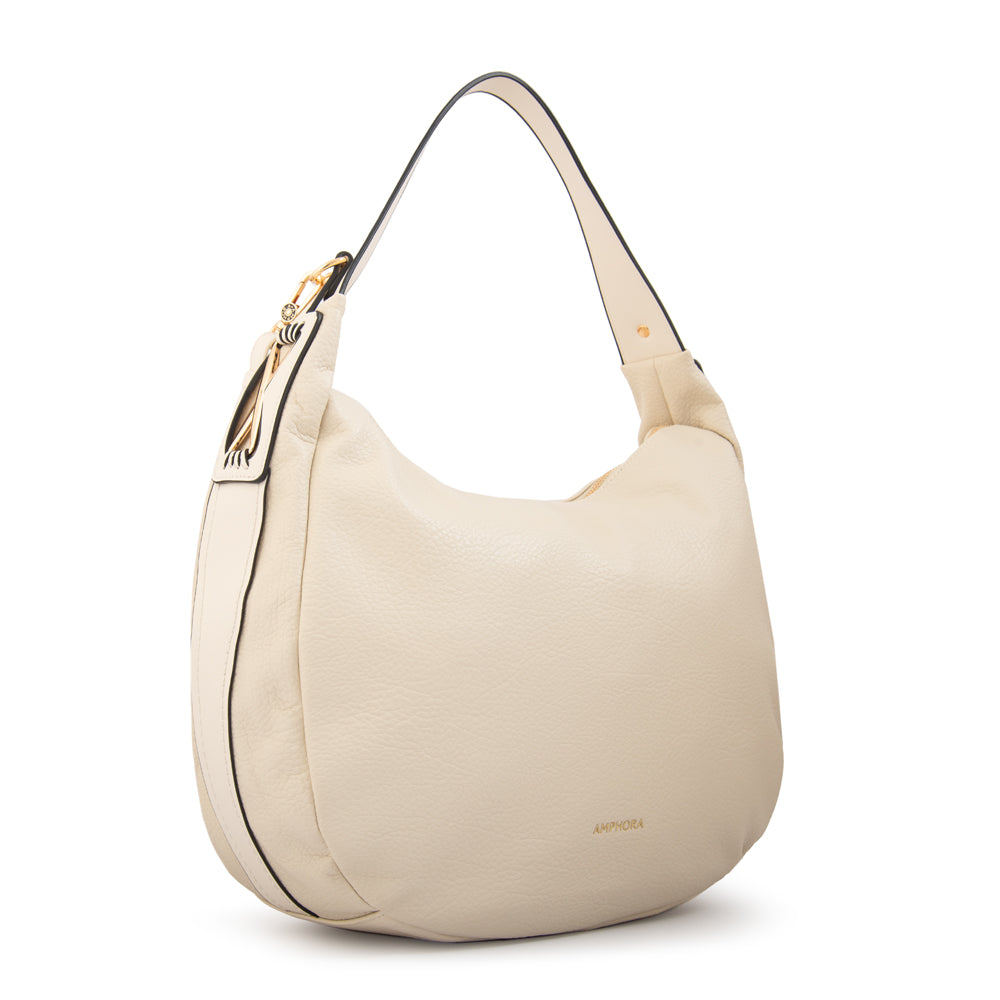 Mochila gilian grande blanco crudo