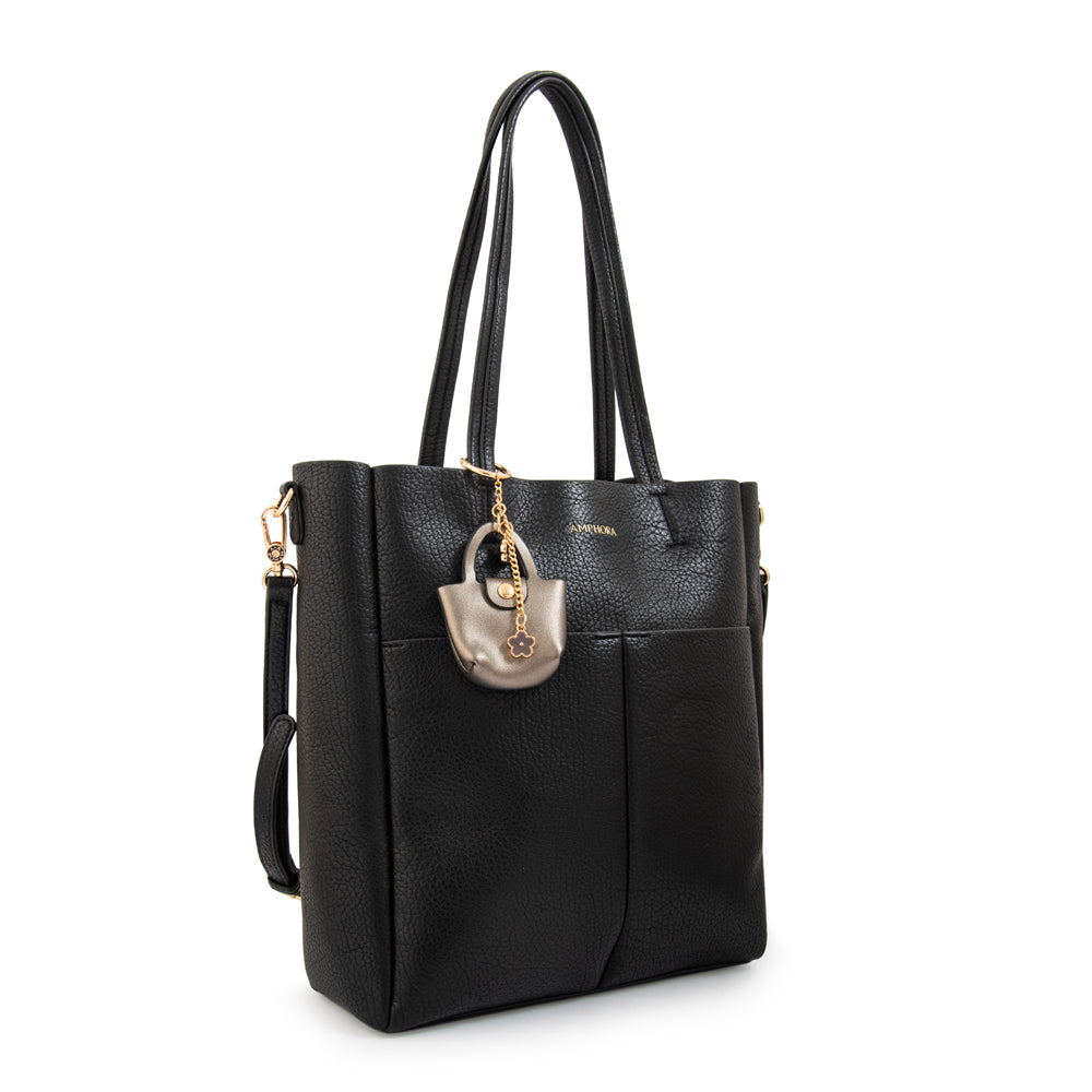 Cartera tote elda grande negro