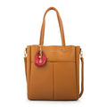 Cartera tote elda grande beige oscuro