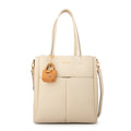 Cartera tote elda grande blanco crudo