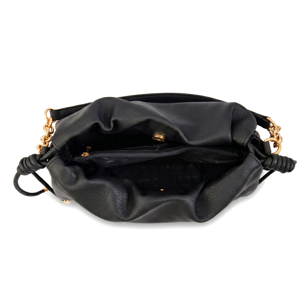 Cartera bandolera leira mediana negro