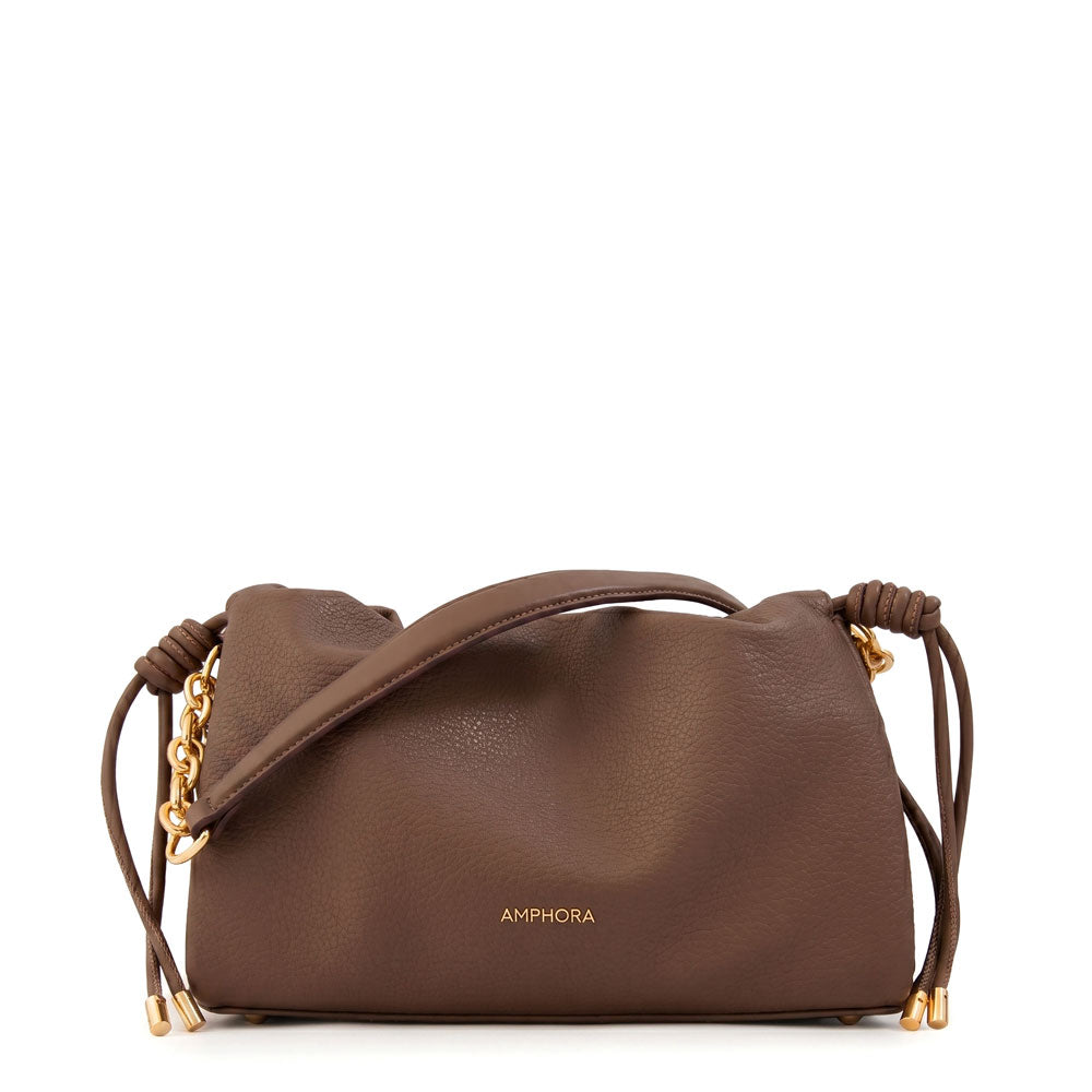 Cartera bandolera leira mediana café