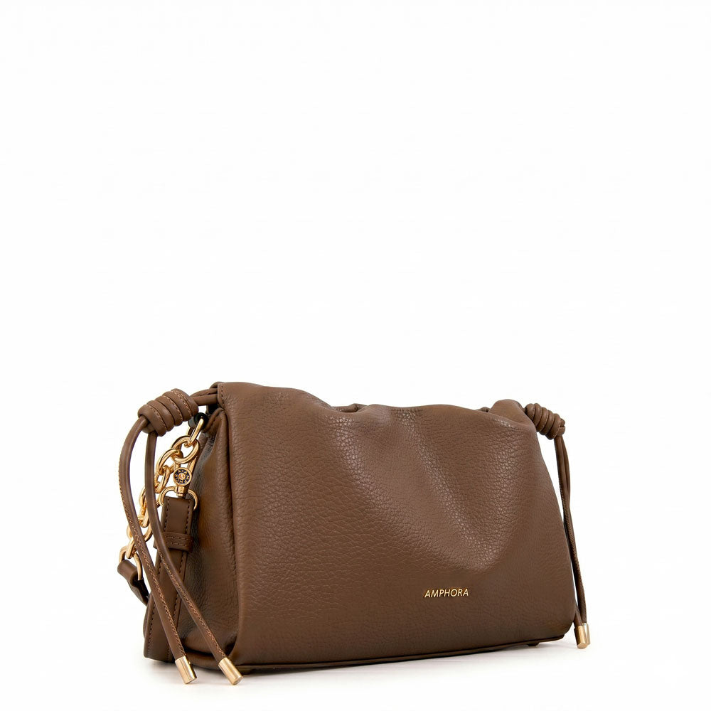 Cartera bandolera leira mediana café