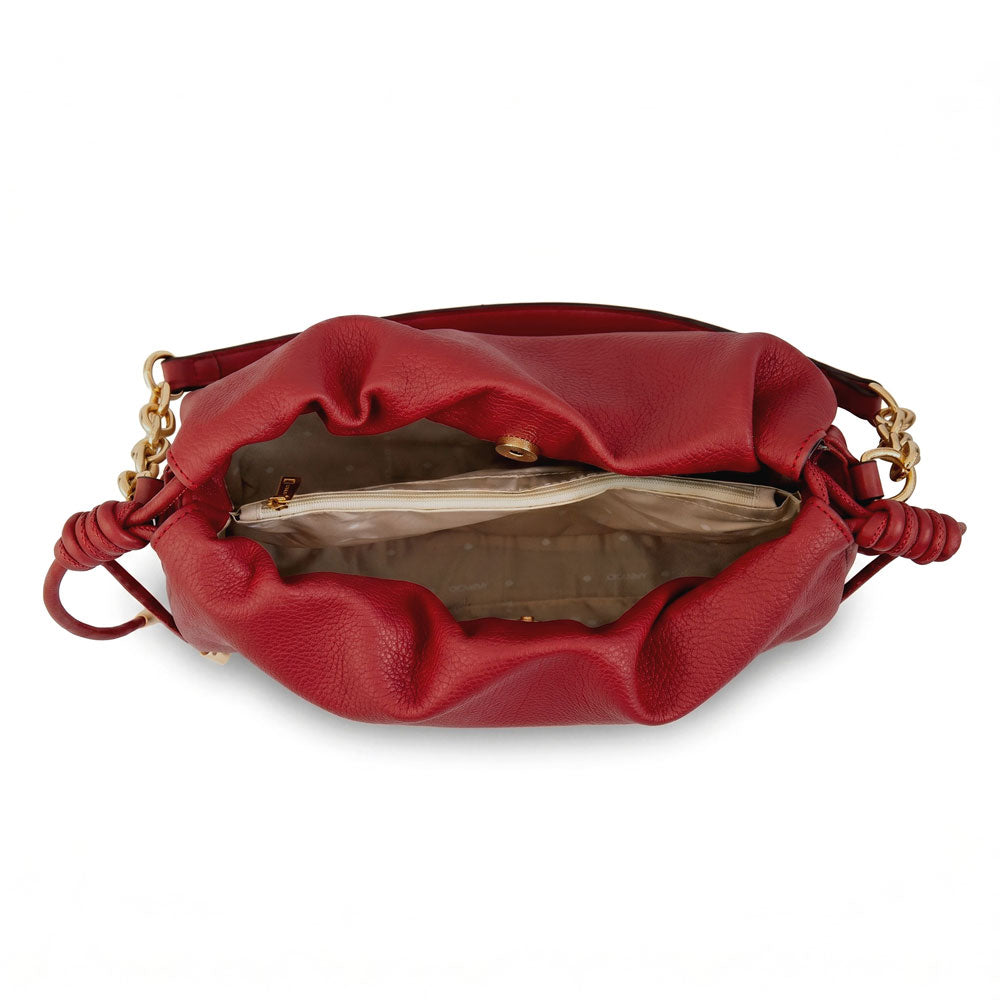 Cartera bandolera leira mediana rojo