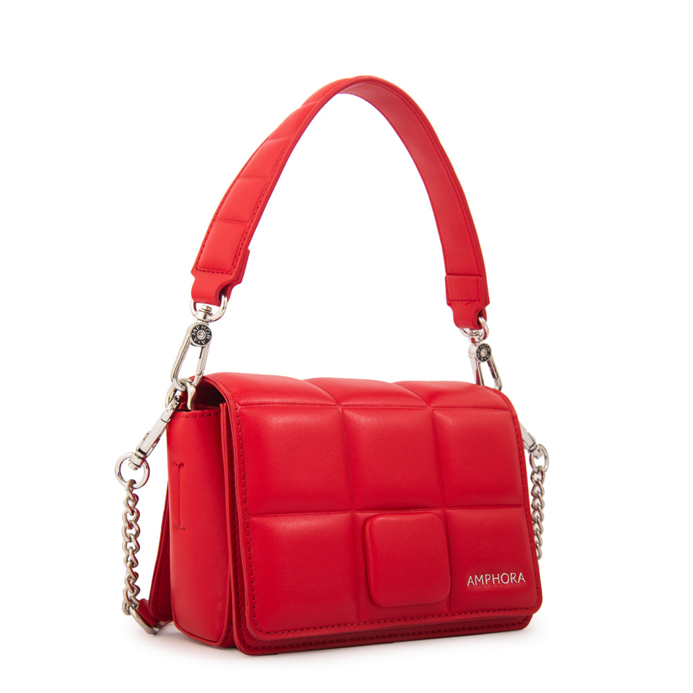 Cartera bandolera astrid pequeña rojo