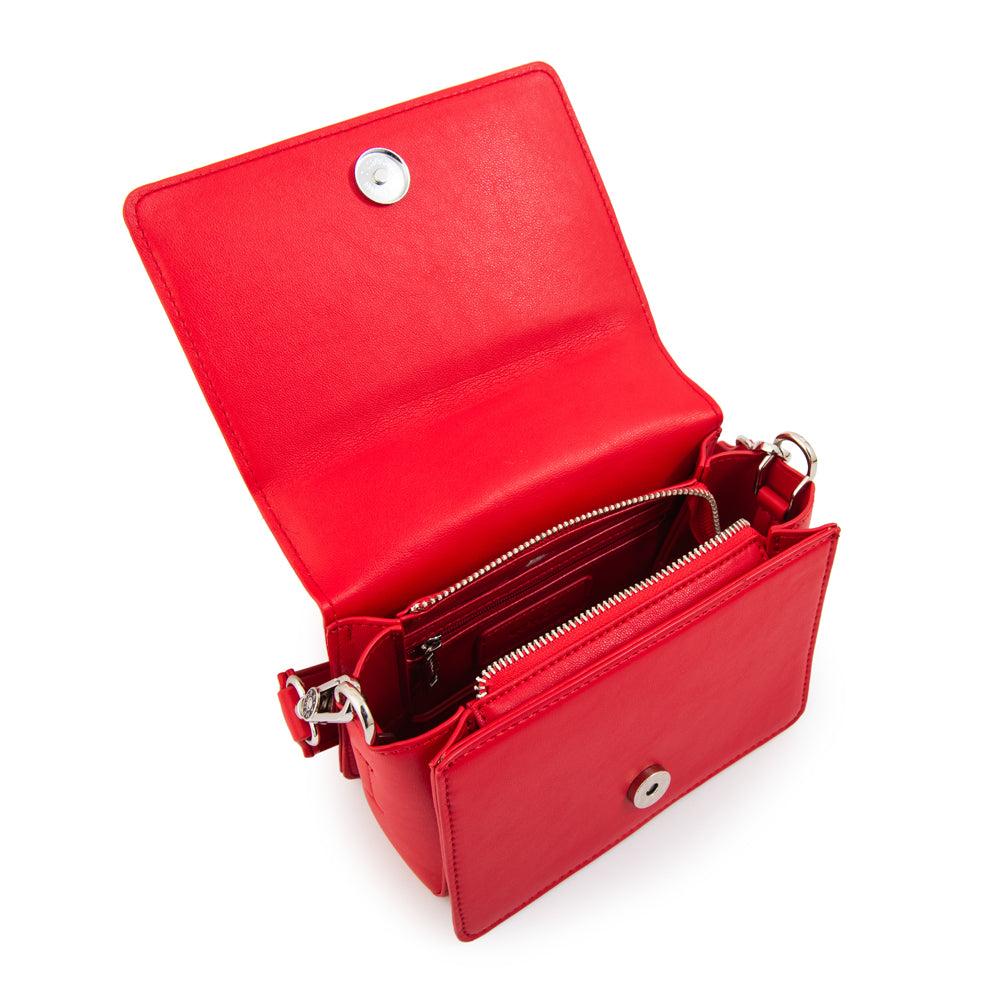 Cartera bandolera astrid pequeña rojo