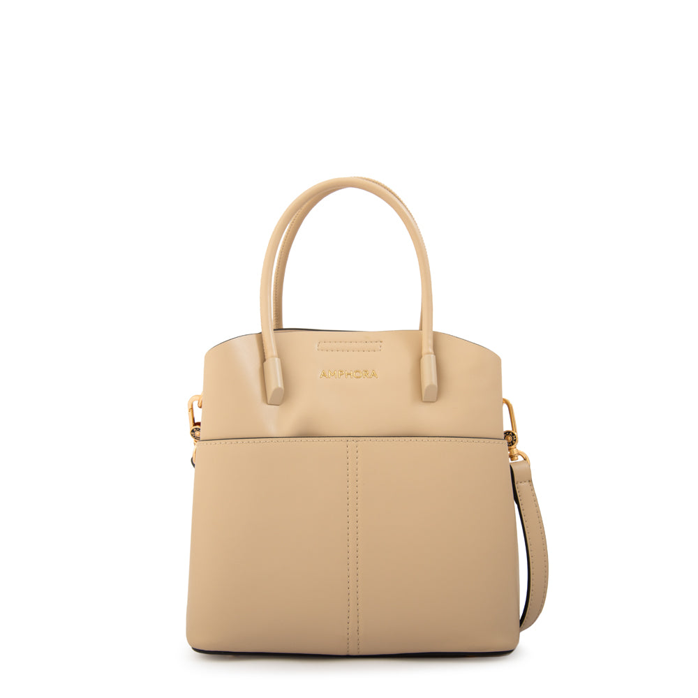 Cartera bandolera ebra mediana beige