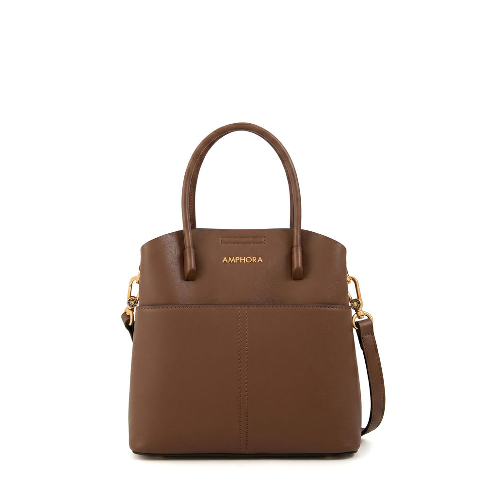 Cartera bandolera ebra mediana café