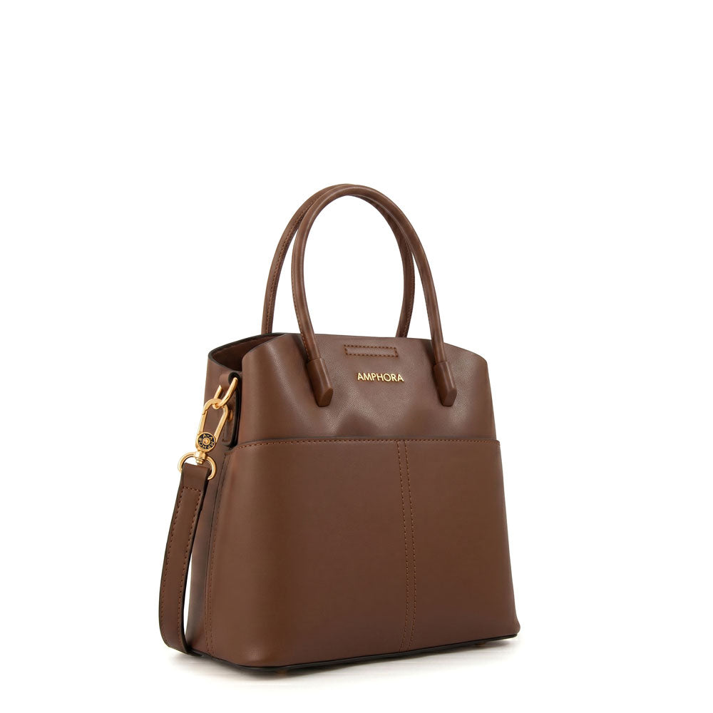 Cartera bandolera ebra mediana café