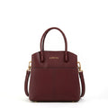 Cartera bandolera ebra mediana rojo oscuro