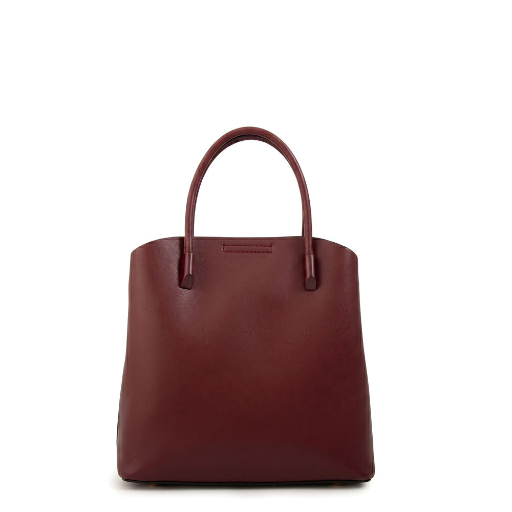 Cartera bandolera ebra mediana rojo oscuro