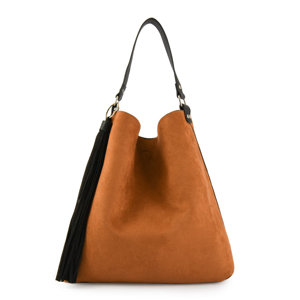 Cartera corte recto reversible grande raven