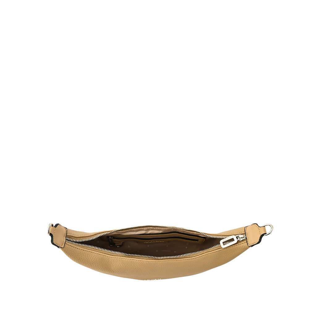 Cartera bandolera ostara mediana beige oscuro