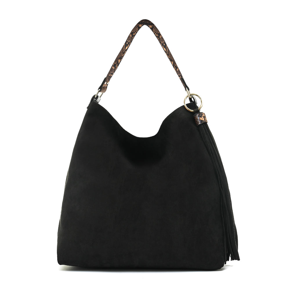 Cartera corte recto reversible raven negro