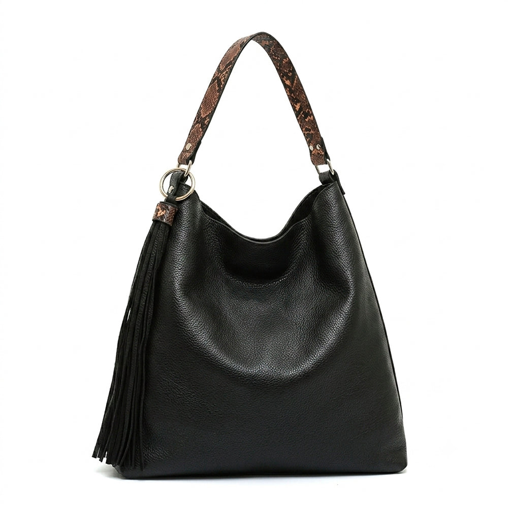 Cartera corte recto reversible raven negro