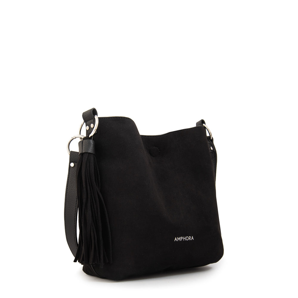 Cartera bandolera reversible raven negro