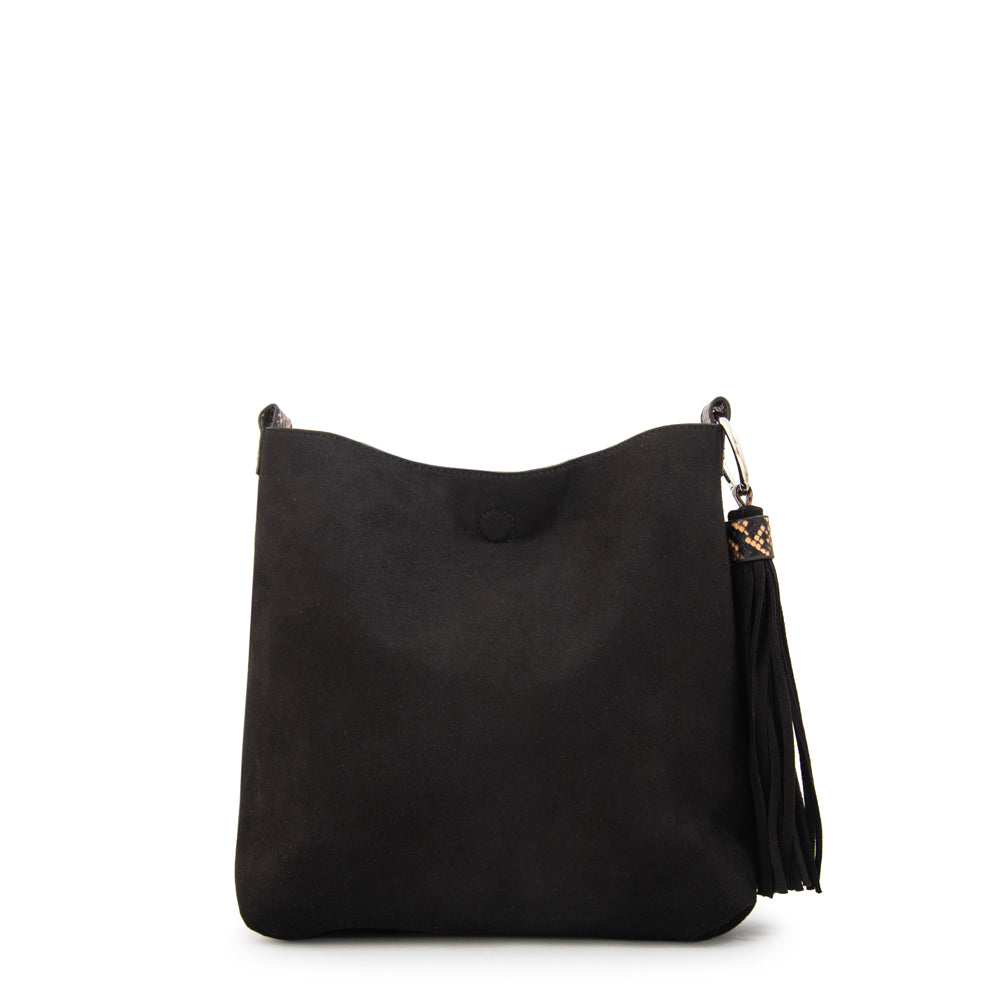 Cartera bandolera reversible raven negro