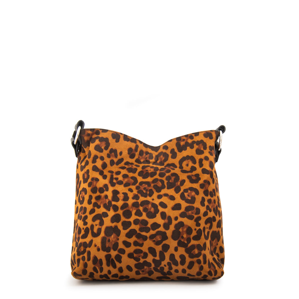 Cartera bandolera reversible raven camel