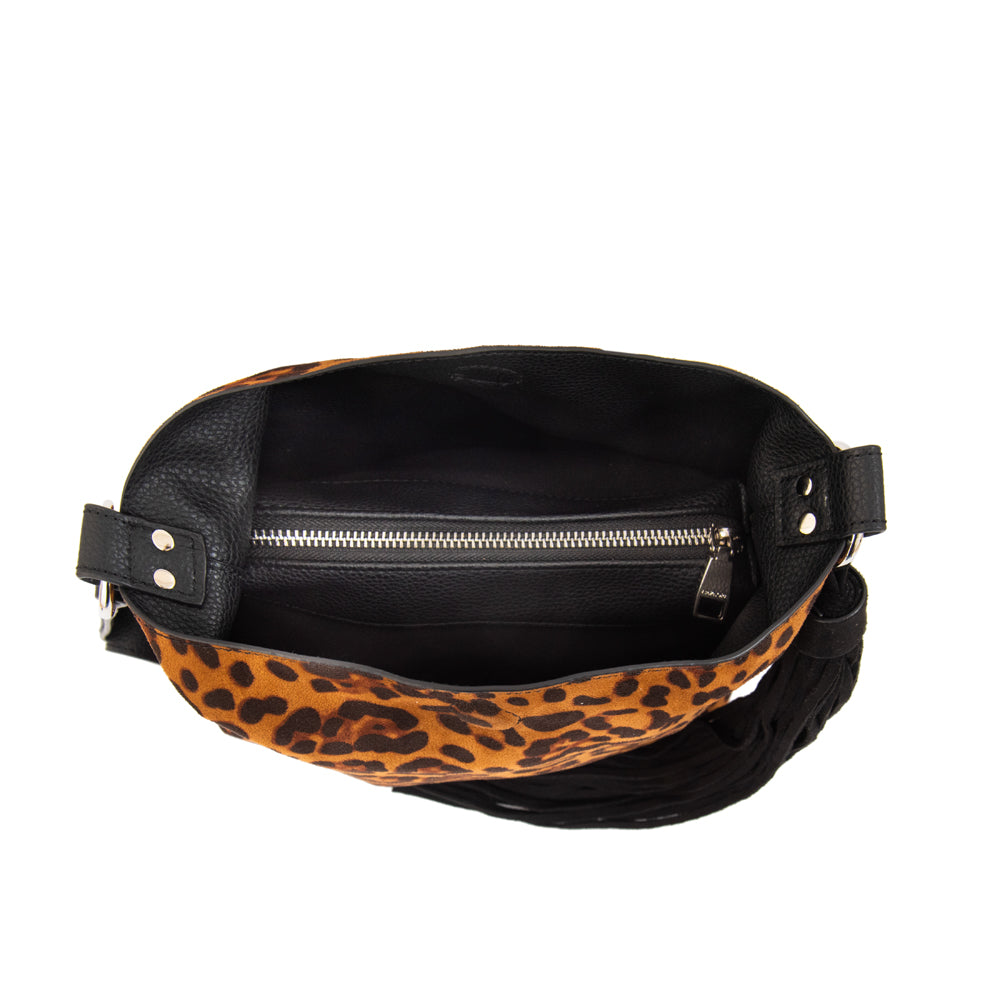 Cartera bandolera reversible raven camel