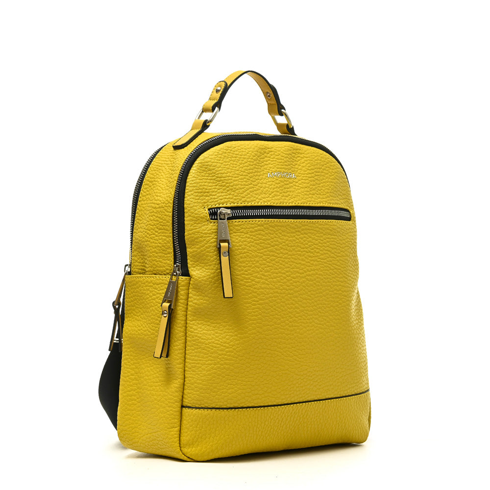 amphora jeno mochila  mediana amarillo