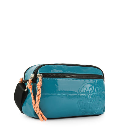 Cartera Bandolera danae pequeña turquesa