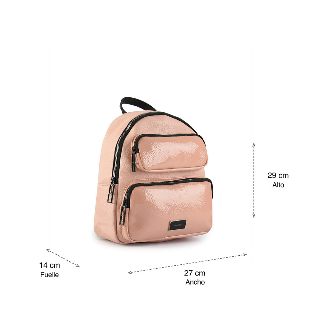 Mochila debbie mediana rosado