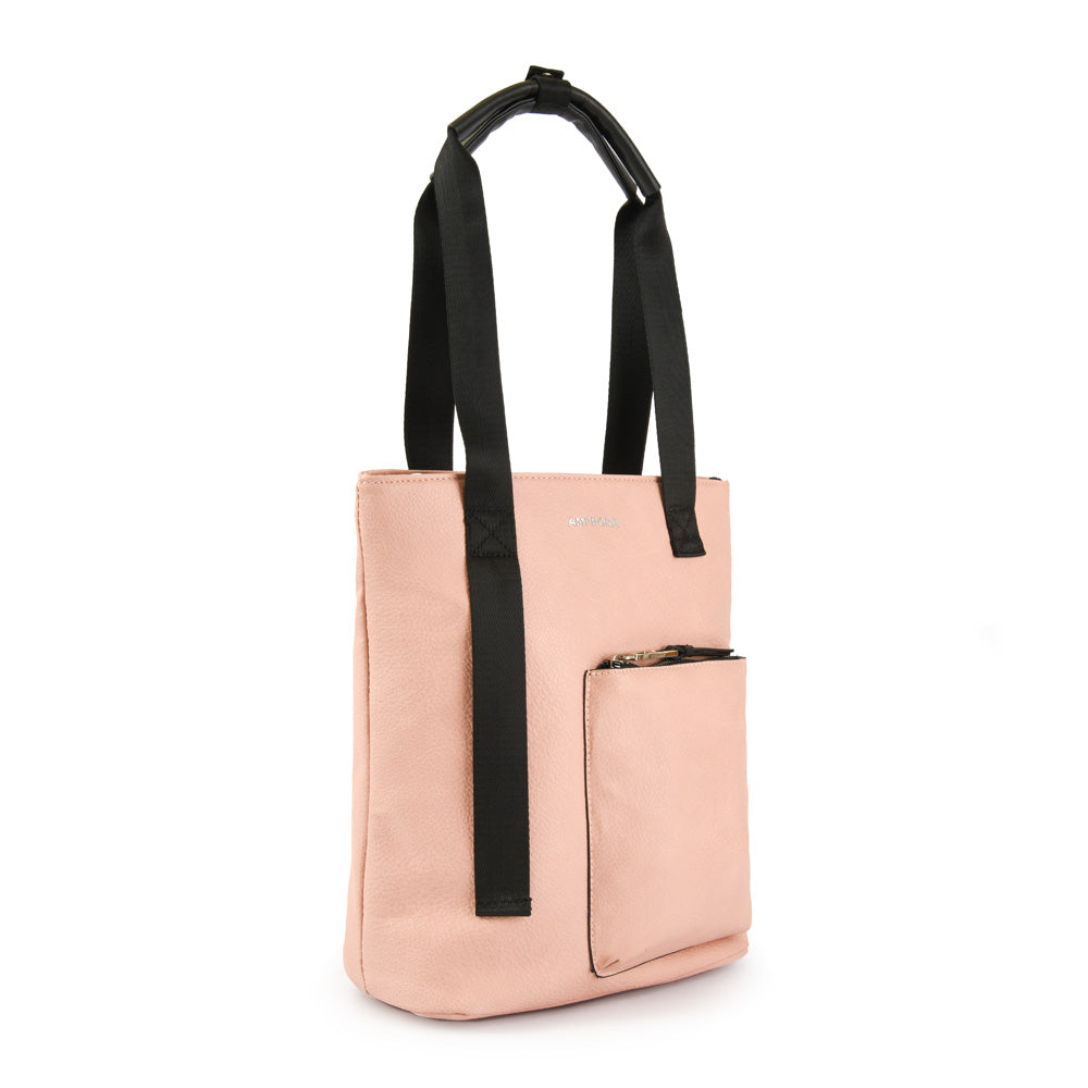 Cartera tote shopping fernanda grande rosado