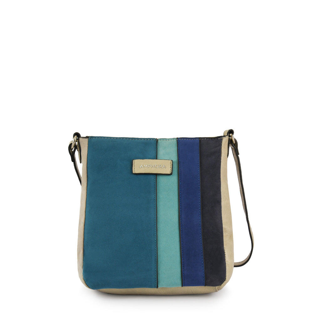 Cartera bandolera gilda mediana gris