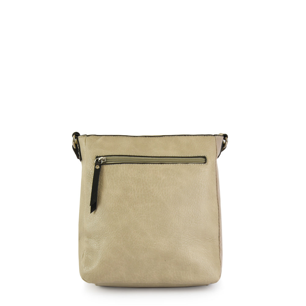 Cartera bandolera gilda mediana gris