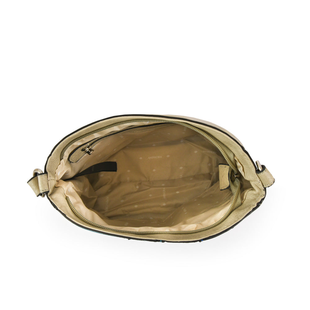 Cartera bandolera gilda mediana gris