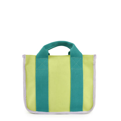 Cartera Dos Asas Pequeña Gillian Verde Limon