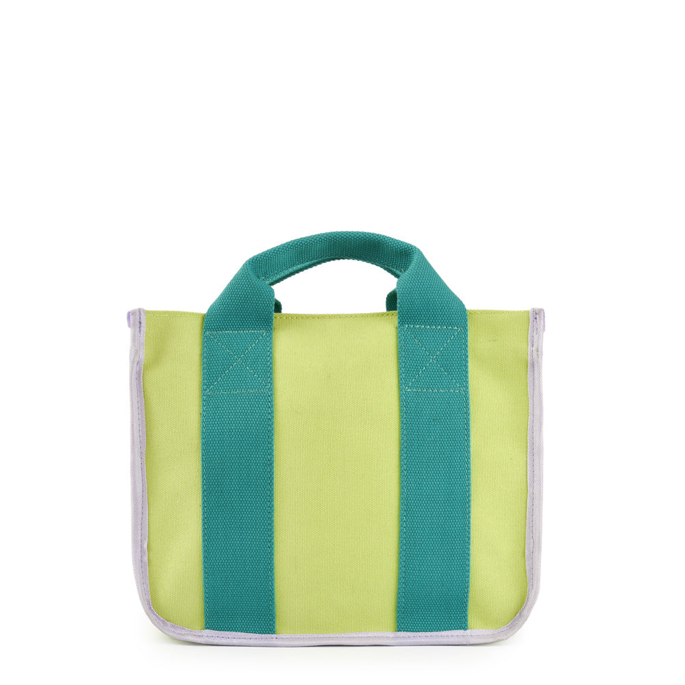 Cartera tote gillian pequeña verde limon