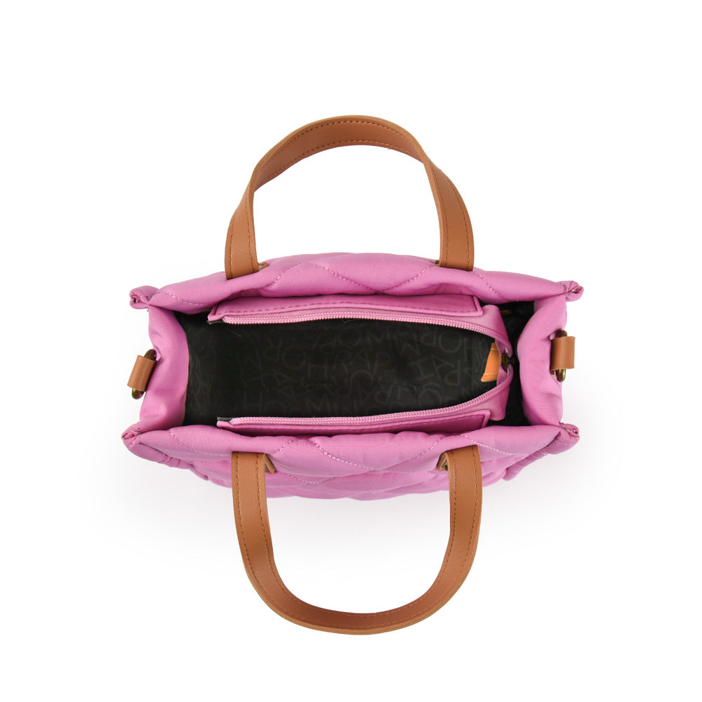 Cartera tote josefa pequeña rosado