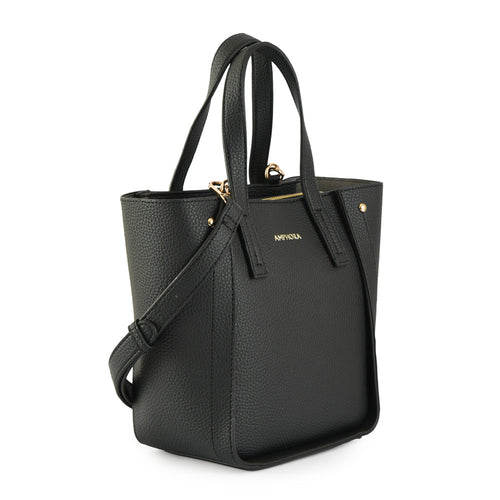 Cartera tote clear pequeña negro