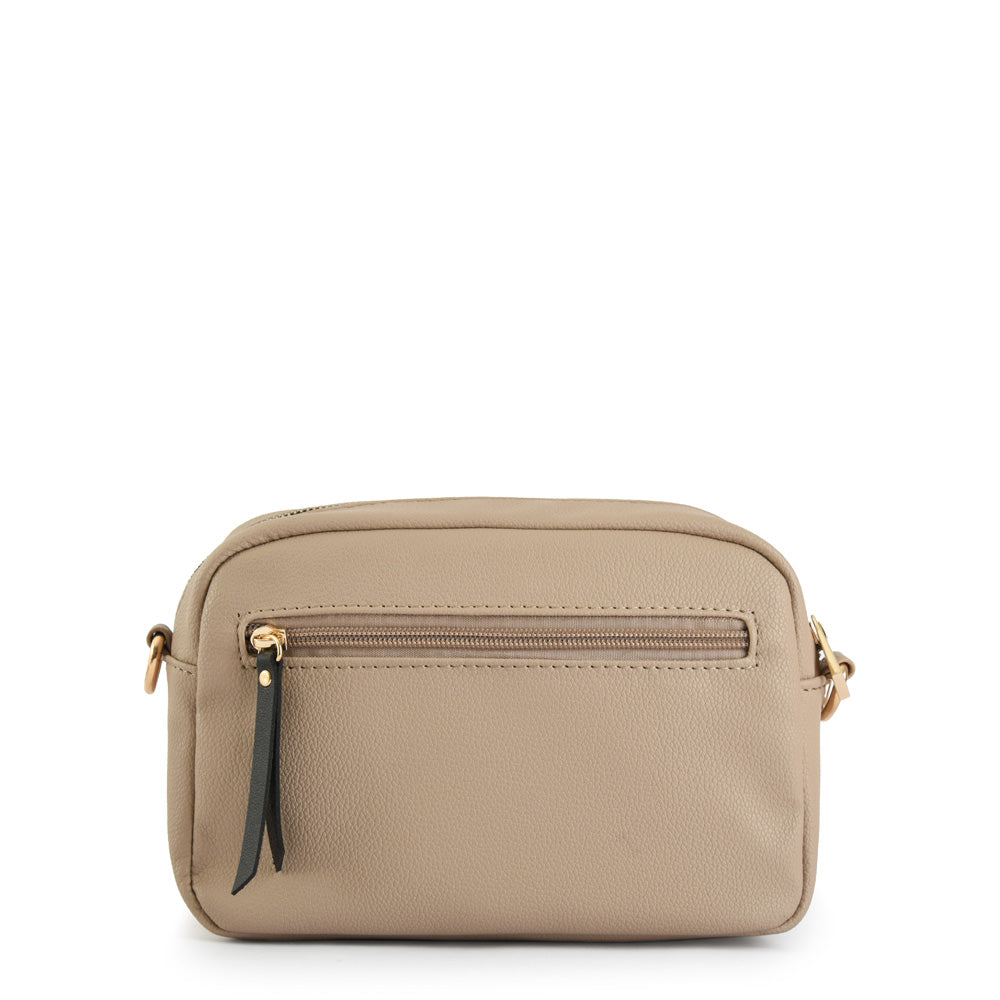 Cartera bandolera pequeña paradis taupe
