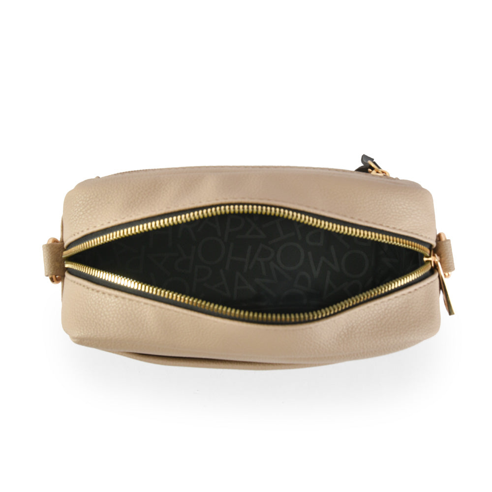 Cartera bandolera pequeña paradis taupe