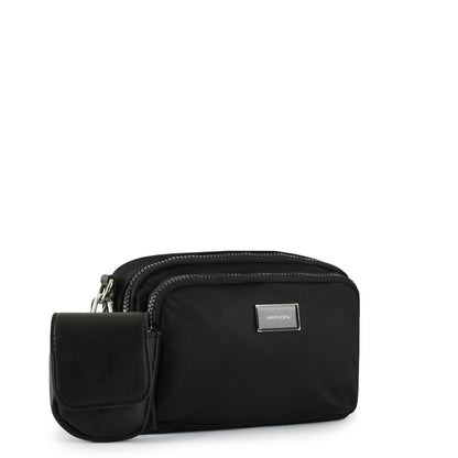 Cartera bandolera pequeña galilea negro