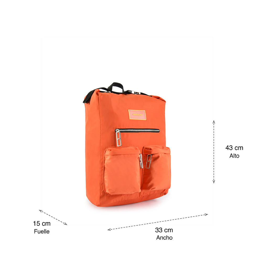 Mochila porta notebook dollie grande naranja
