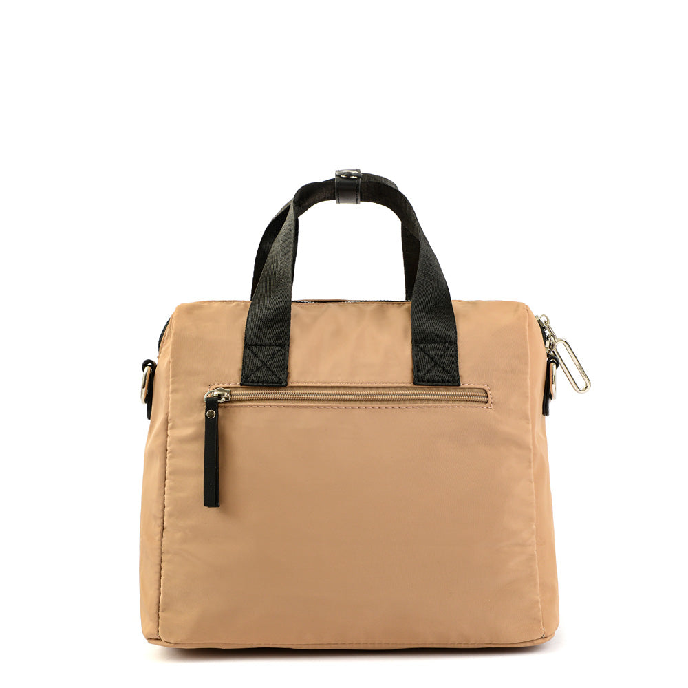 Cartera Dos Asas gianna mediana beige oscuro