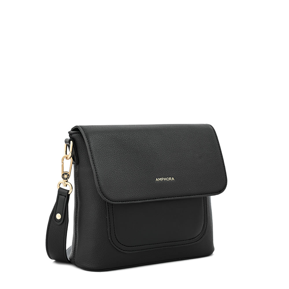 Cartera bandolera mediana grace negro