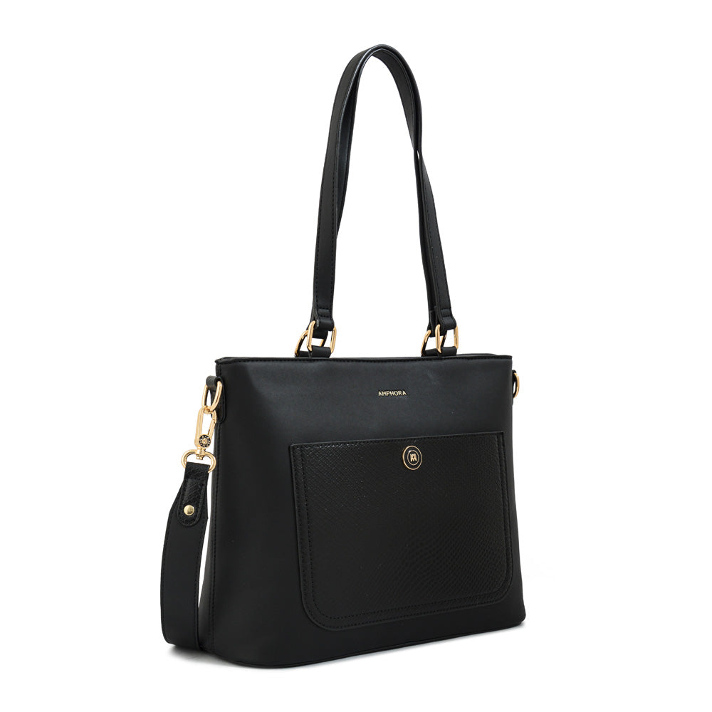 Cartera tote grace mediana negro especial