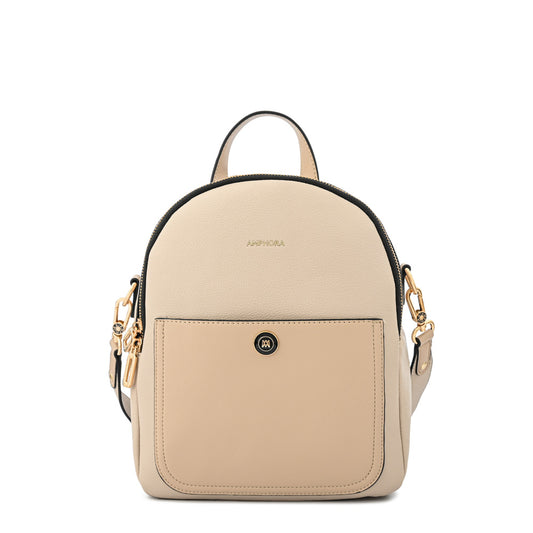 Mochila mediana grace beige