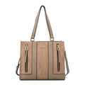 Cartera tote tres divisiones bluma mediana taupe