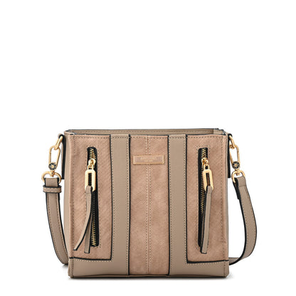 Cartera bandolera mediana bluma taupe